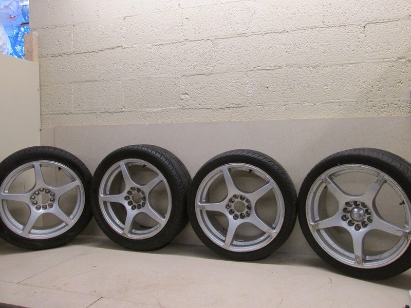 17" BSA RACING SET OF 4 RIMS WHEELS MUSTANG SVT KUMHO TIRES 205/40/17 205/45/17