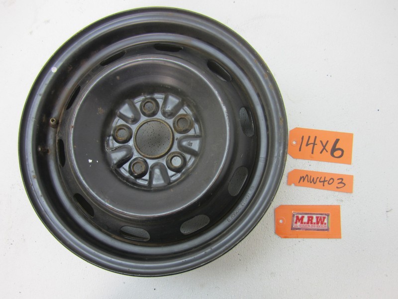 WHEEL 14 INCH X 6 INCH STEEL RIM SPARE TIRE 5 LUG CAR 90 91 92 93 CELICA TOYOTA