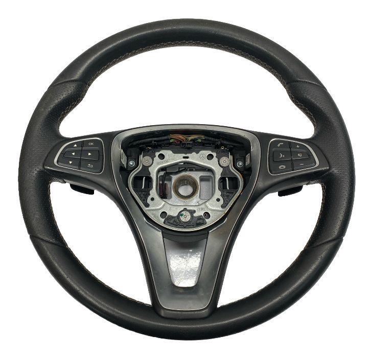 Mercedes CLA250 steering wheel 2014 to 2019 black leather OEM 21846007189E38