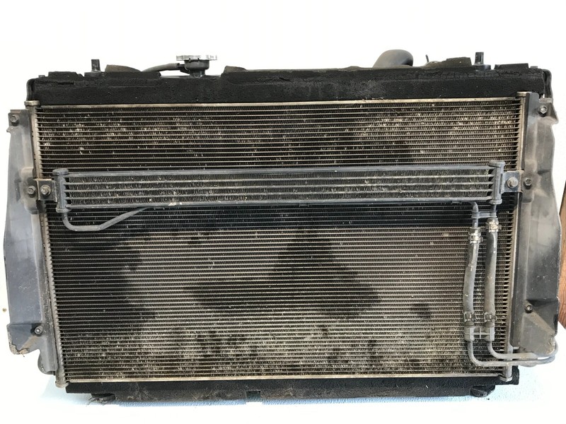 06-08 Hyundai Entourage Kia Sedona Radiator Condenser Cooling Fan Assembly