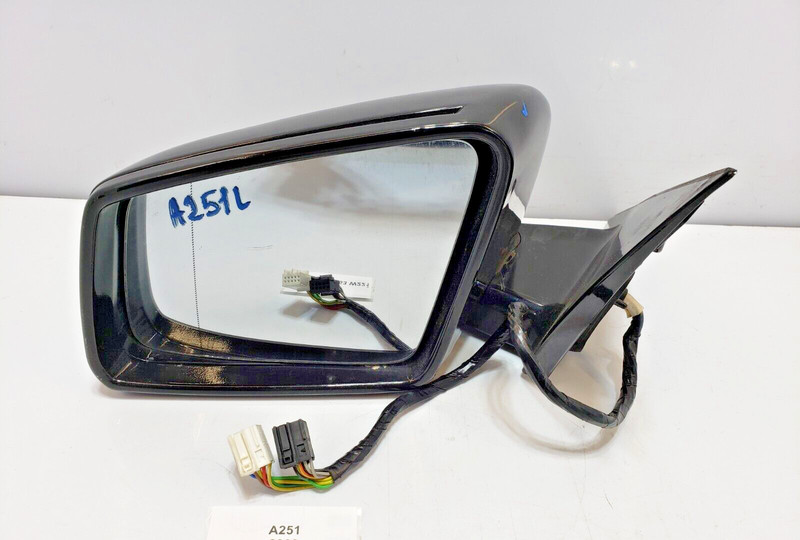 ✅10-13 OEM Mercedes W221 S550 S63 Front Driver Left Side Mirror Assembly Black *