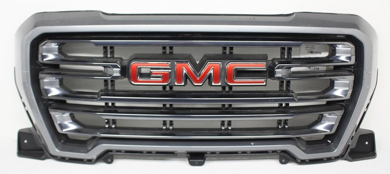 OEM Upper Grille Insert For GMC Sierra 1500 AT4 Satin Steel G9K, WA464C 84508267