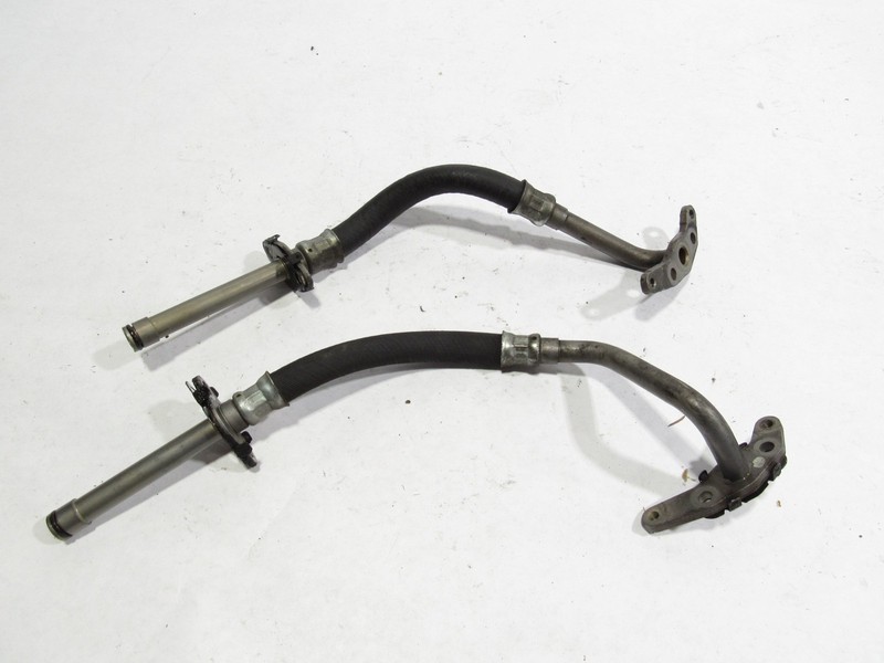 13-19 Mercedes SL550 R231 2013 Turbocharger Oil Line Pipe Hose Tube Set 2 PCS ;