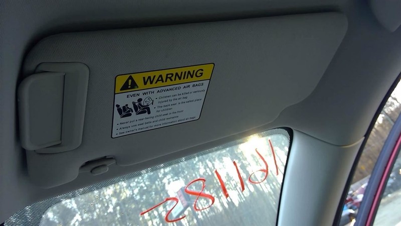 Passenger Right Sun Visor With Illumination Fits 17-20 MAZDA CX-5 719705