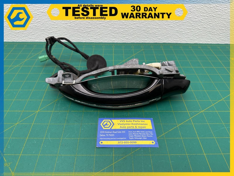 06-12 BENTLEY Flying Spur REAR LEFT EXTERIOR DOOR HANDLE Black OEM