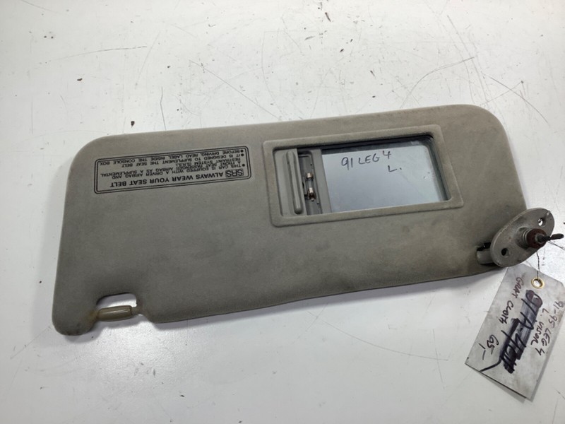 91-95 Acura Legend Left Sun Visor Assembly Cloth Shimmer Gray 83280-SP0-A01 OEM
