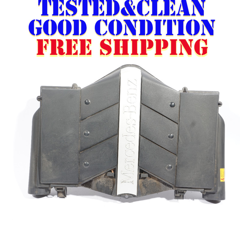 03-06 MERCEDES W220 S500 AIR INTAKE FILTER CLEANER BOX ENGINE COVEROEM