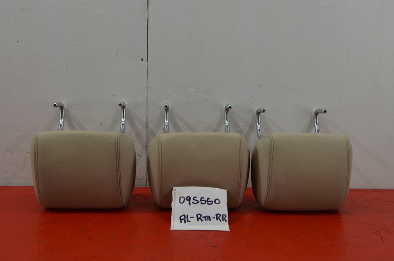 07-09 MERCEDES W221 S550 REAR SEAT HEADREST SET OF 3 OEM