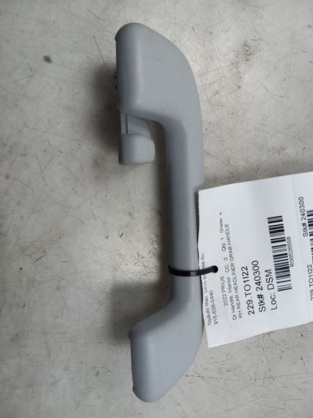 22 TOYOTA PRIUS REAR PASSENGER RIGHT HEADLINER GRAB HANDLE