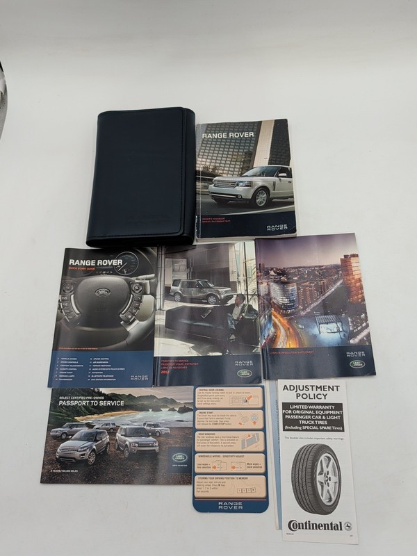 2012 RANGE ROVER OWNERS MANUAL SET HANDBOOK 12 HSE SC LUX