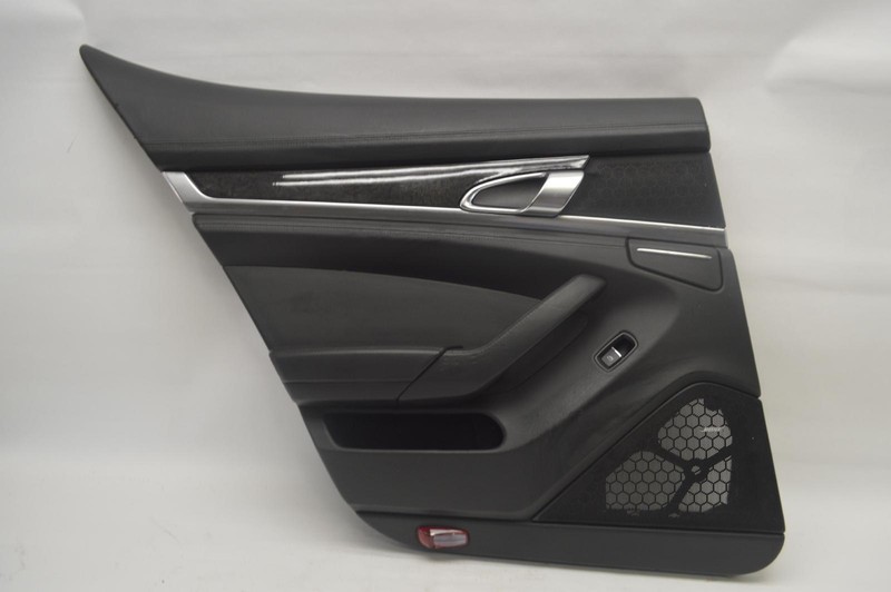 2010-2016 PORSCHE PANAMERA REAR LEFT DRIVER SIDE DOOR PANEL TRIM BLACK OEM