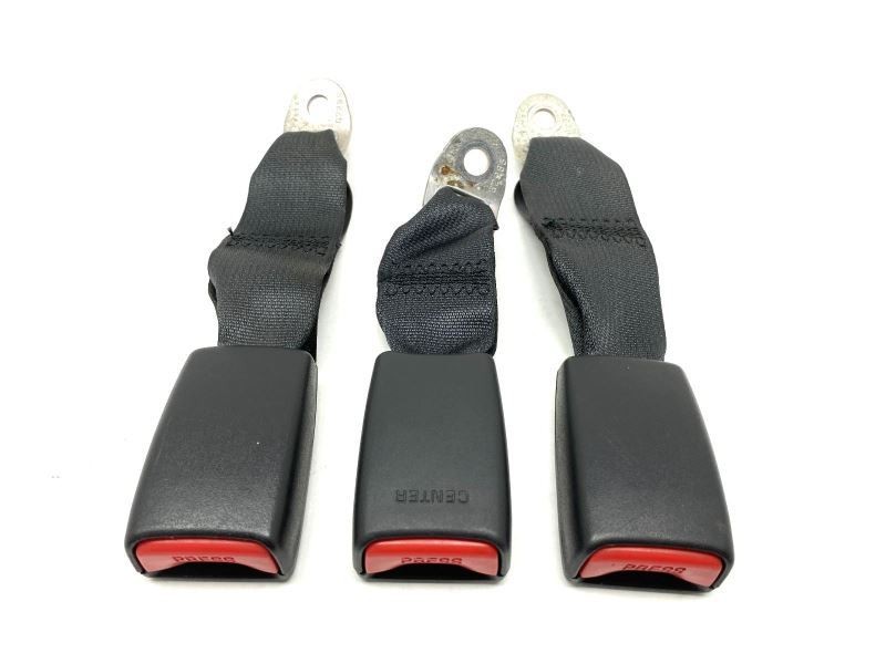 Rear Seat Belt Buckle Set of 3 Black Fits 2009 Suzuki SX4 56734