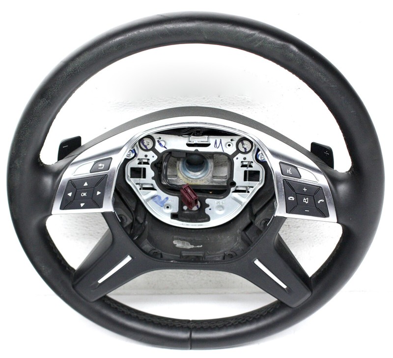 OEM Steering Wheel For Mercedes-Benz ML-Class Black Leather 166-460-90-03-9E38
