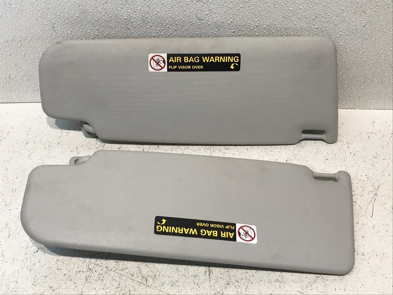 2004-2010 Volkswagen Beetle Driver Left Right Passenger Sun Visor Pair Set Gray