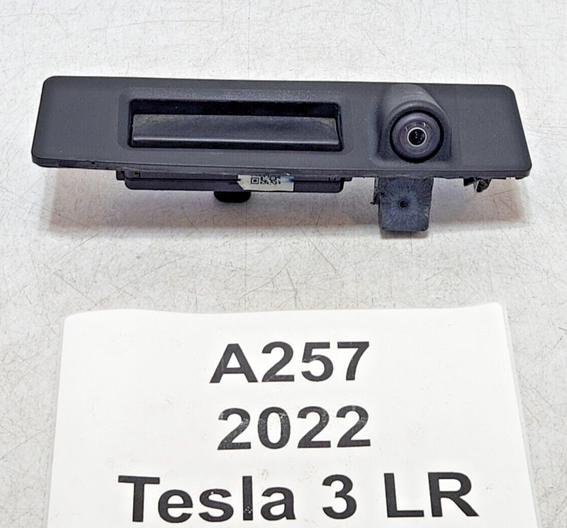 ✅ 17-23 OEM Tesla Model Y 3 Rear Trunk Liftgate Release Handle W/ Camera NOTE*