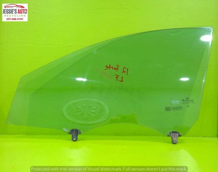 10 11 12 13 FORTE EX SDN DRIVER LEFT FRONT WINDOW DOOR GLASS OEM 2258-77