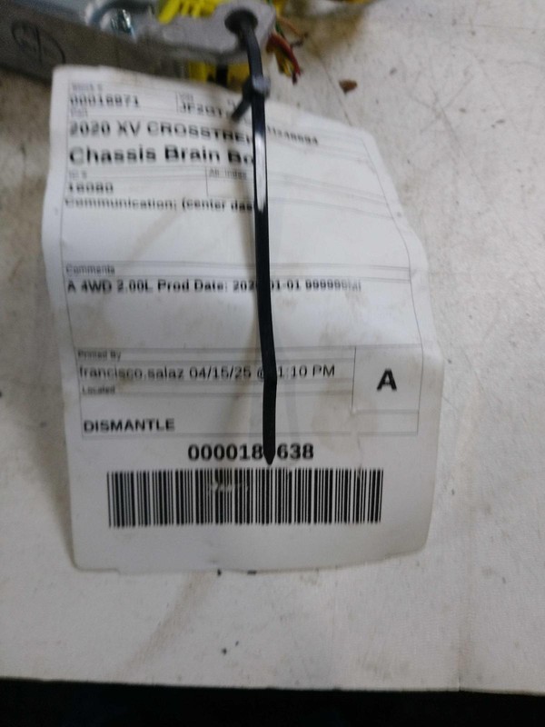 2020 Subaru XV Crosstrek Telematics Interface Module OEM White 46K Miles