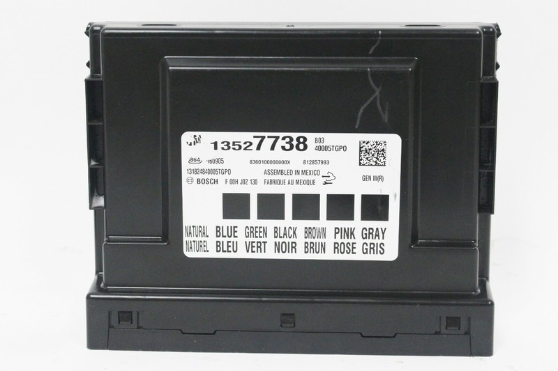 2019 Chevrolet Camaro Sensing Diagnostic Module USED OEM GM 1352919