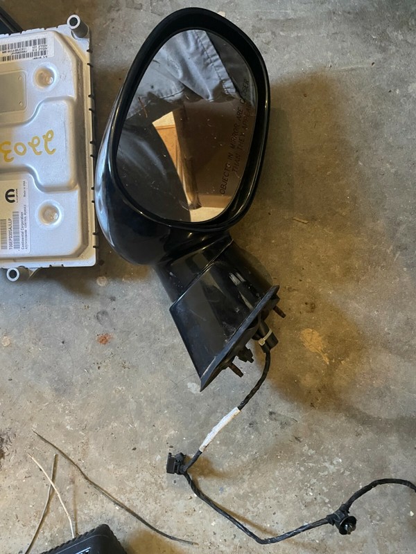 08-10 DODGE CHALLENGER OEM RH BLACK EXTERIOR PASSENGER SIDE DOOR MIRROR