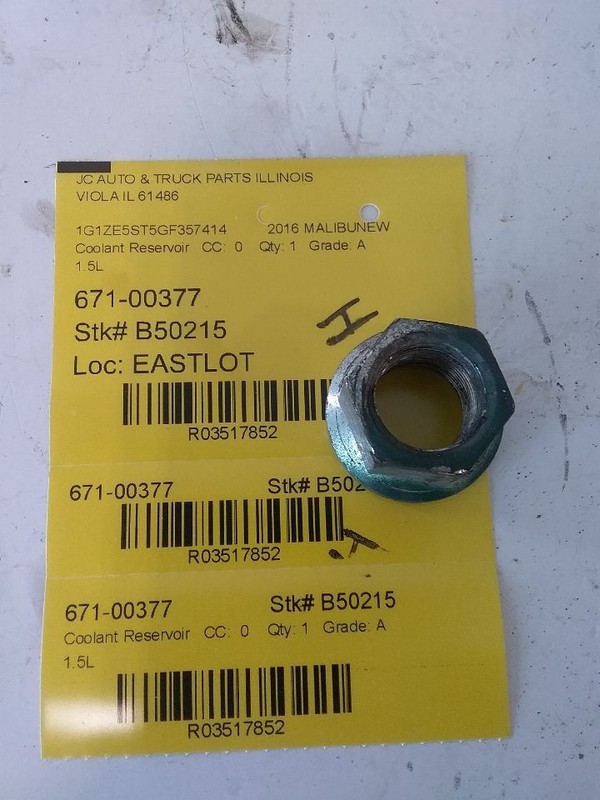 Coolant Reservoir Fits 16-23 MALIBU 3517852