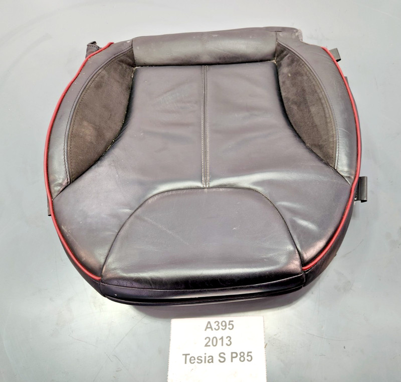 ✅ 12-16 OEM Tesla Model S Front Left Driver Seat Lower Cushion Leather Black*