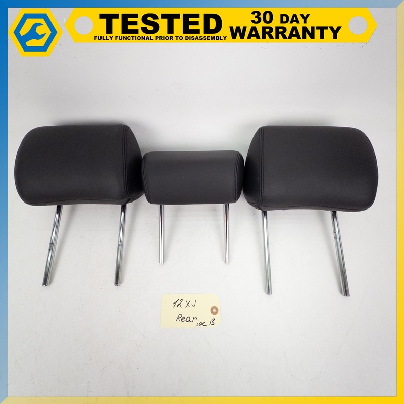 10-19 JAGUAR XJ XJL XJR REAR LEFT CENTER RIGHT SEAT HEADREST SET OF 3 OEM