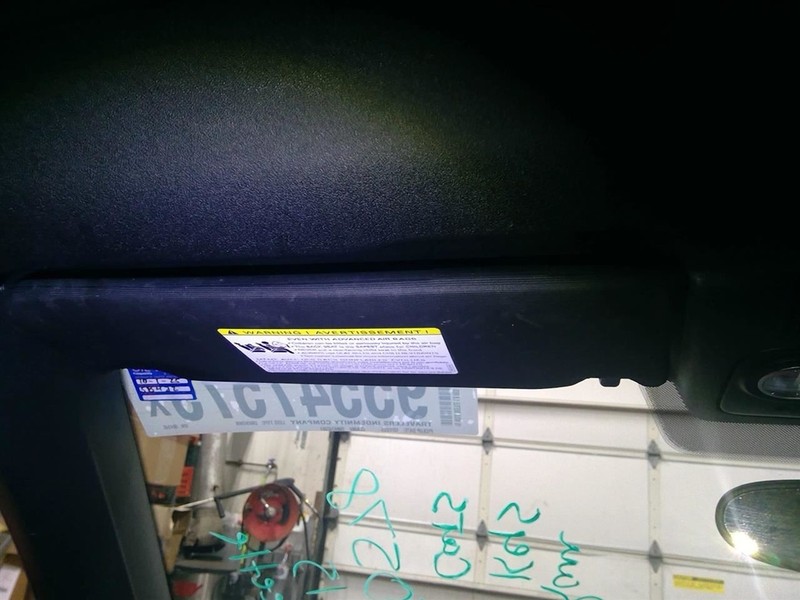 Driver Sun Visor With Illumination Convertible Fits 12-19 BEETLE 1730248