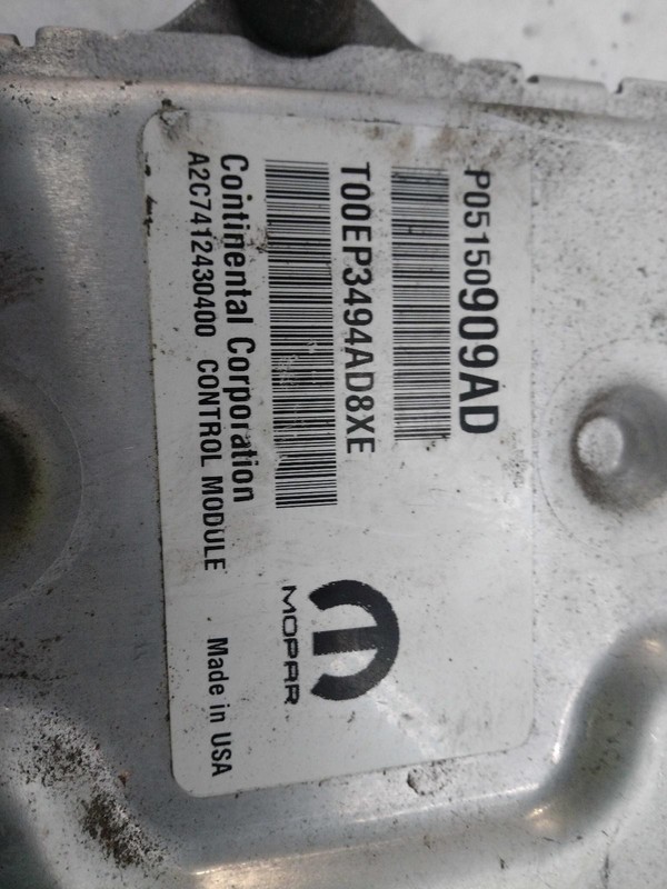 2015 JEEP CHEROKEE Engine Control Module ECM 5150909AD Used 154k Miles
