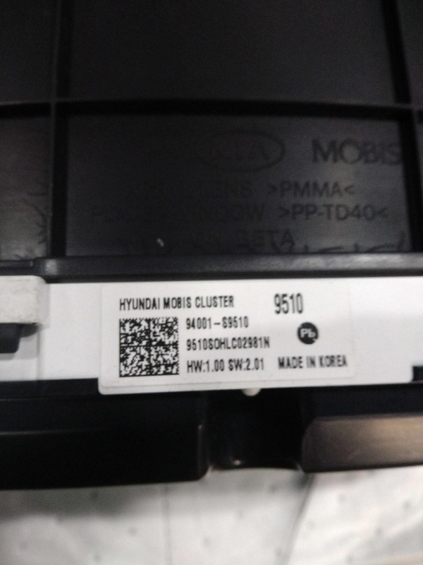 2022 Kia Telluride Speedometer Gauge Black OEM 94001S9510 46K Miles