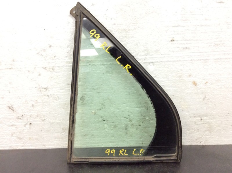 96-04 Acura RL 4Dr Left Rear Quarter Door Vent Glass Window Green Used OEM