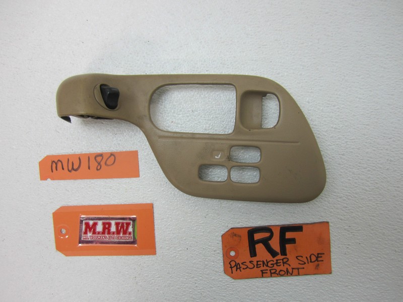 93 INFINITI Q45 RIGHT FRONT DOOR PANEL BEZEL TRIM POWER SEAT SWITCH PANEL COVER