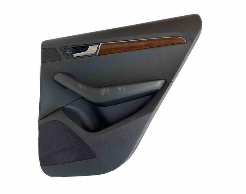 09 12 AUDI Q5 REAR PASSENGER SIDE DOOR TRIM PANEL BLACK ASSY OEM 8R0867304B24A