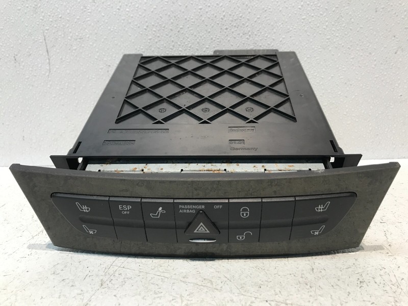 03-09 Mercedes W219 E500 Hazard Switch Control Panel Wood OEM A2116800552