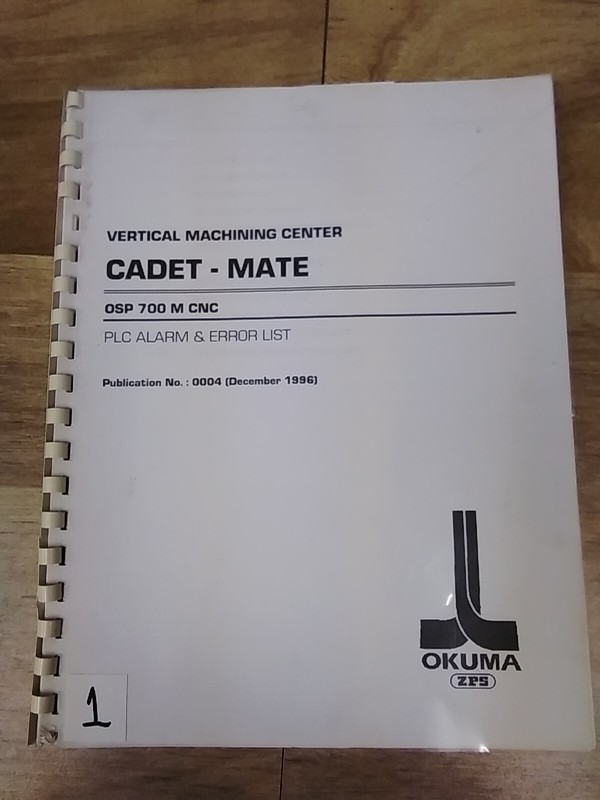 Okuma Cadet-Mate PLC Alarm & Error List 0004