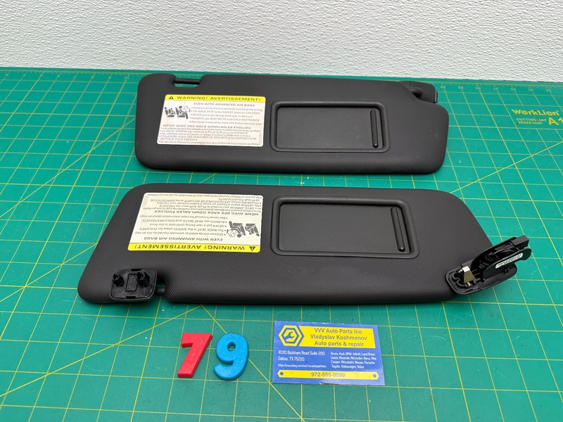 13-17 Audi S4 S5 A4 A5 Q5 FRONT LEFT RIGHT SUN VISOR SET OEM