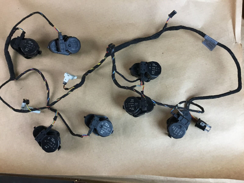 BMW E64 650i 2007 AC Heater Servo Flap Blend Actuator Harness Set Of 7 06-10 ;:O