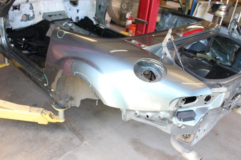 06-15 Mazda Mx-5 Miata NC Gray Driver Left Rear Quarter Panel Assembly