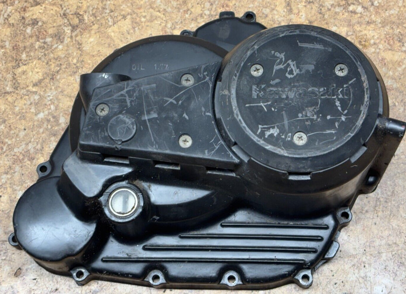 1986 Kawasaki Bayou ATV KLF 300 4Wheeler Engine Clutch Cover Panel 86 KLF300 B8