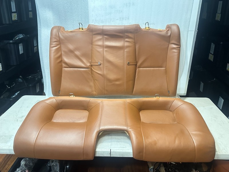 02-04 LEXUS Z40 SC430 REAR UPPER & LOWER LEATHER SEAT SADDLE SET OEM
