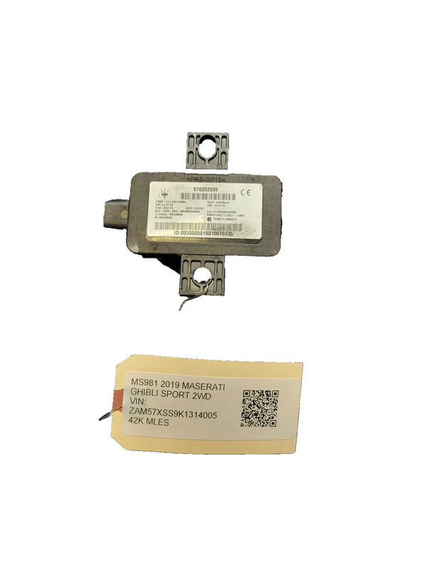 Used Oem Maserati Tire Pressure Monitor Control Module for 2014-2020 Ghibli 2WD