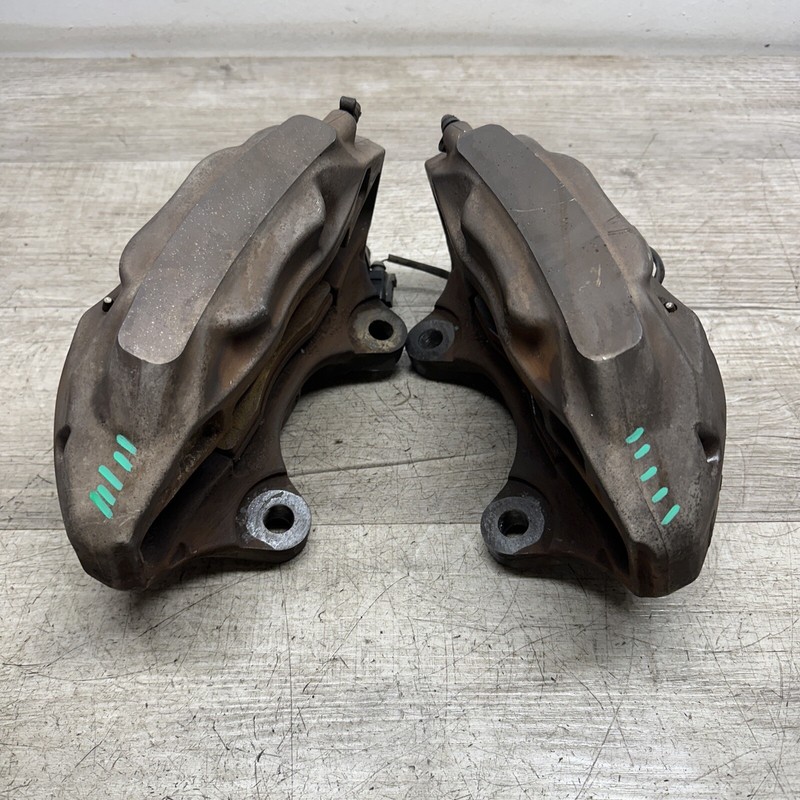 SET OF 2 I 2007-10 VW Touareg FRONT LEFT RIGHT 4 PISTON BREMBO BRAKE CALIPERS