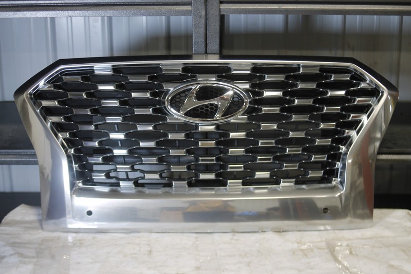 2020-2022 Hyundai Palisade Front Chrome Satin Grille With Sensor Holes Capa