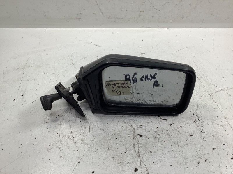 84-87 Honda CRX Right Mirror Black OEM
