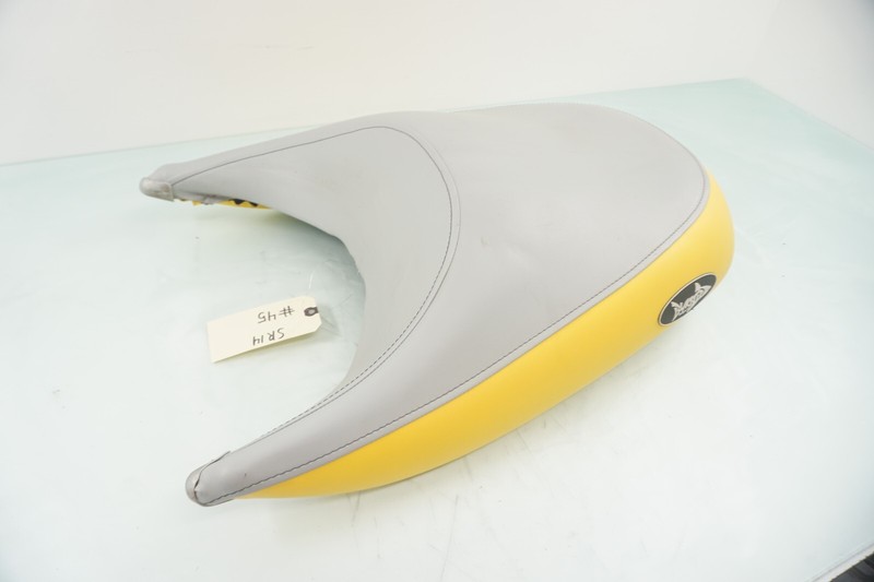 2002 Sea-Doo GTX OEM Rear Passenger Seat Saddle Silver and Yellow 269000762