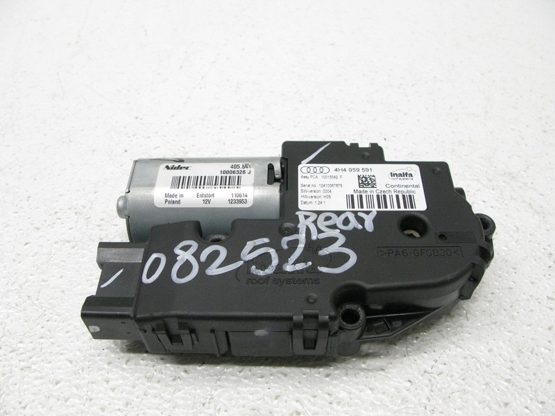 11-18 AUDI D4 A8 A8L S8 UPPER PANORAMIC SUN MOON ROOF MOTOR OEM 082523 1R