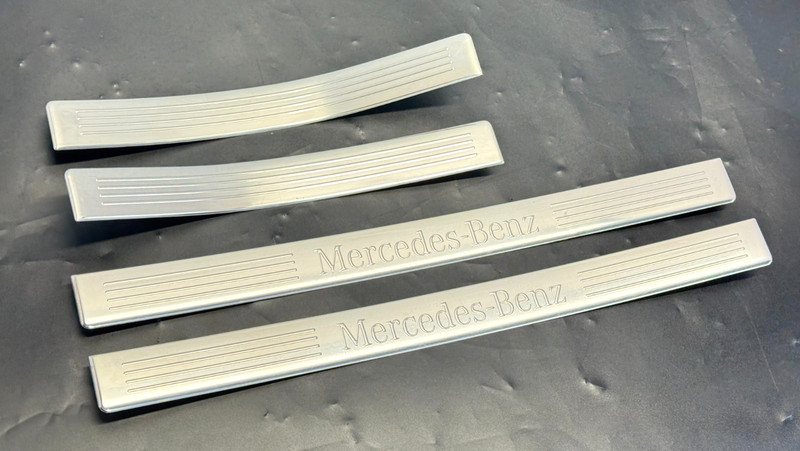 ✅2010-2018 MERCEDES-BENZ E350 DOOR TRIM SCUFF SILL PLATE FRONT REAR L R SET OEM
