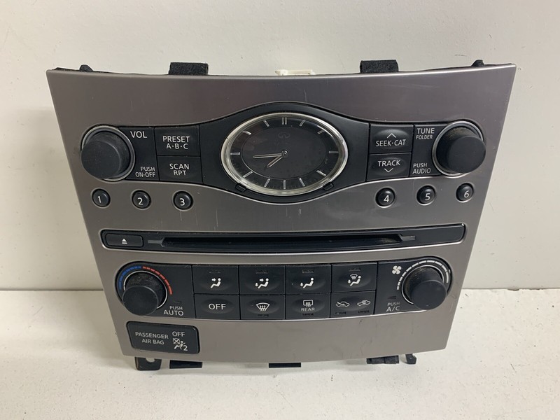 2010 Infiniti G37 Radio HVAC Stereo Face Trim Panel Cover NON-NAV Bezel