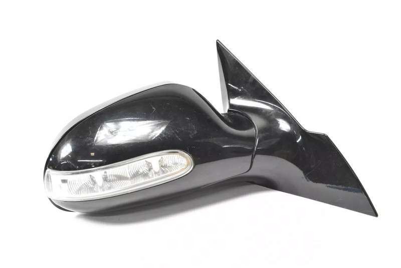 03-09 Mercedes W209 CLK350 CLK500 Right Side Rear View Mirror Door Black OEM