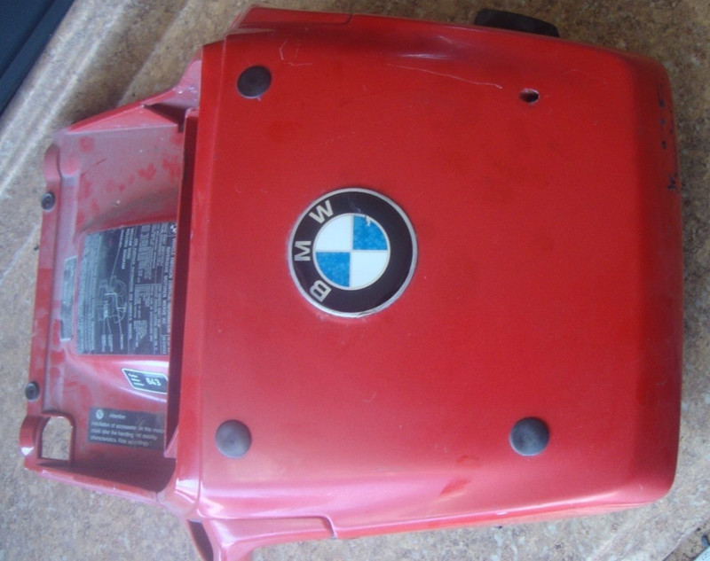 1988 BMW K75S K 75 S K75 Rear Fender Tail Fairing Piece Panel Grab Handle Red
