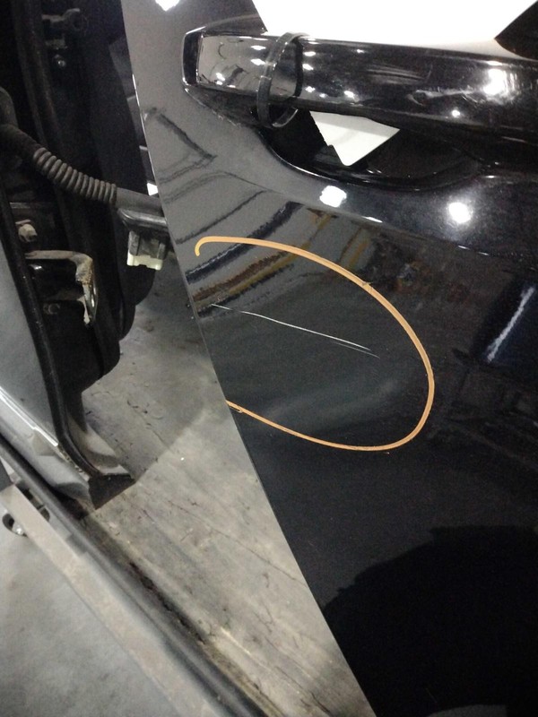2015 Volkswagen Golf Rear Right Door Black OEM Used 136K Miles Scratches